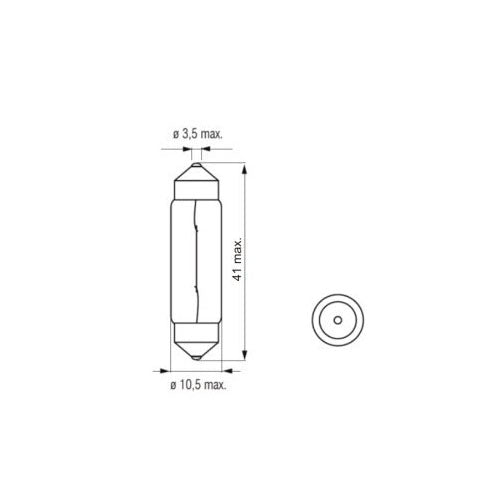 10x Soffitte-n 6V 18W Birne Für Simson Blinker Schwalbe KR51/1/2 Star