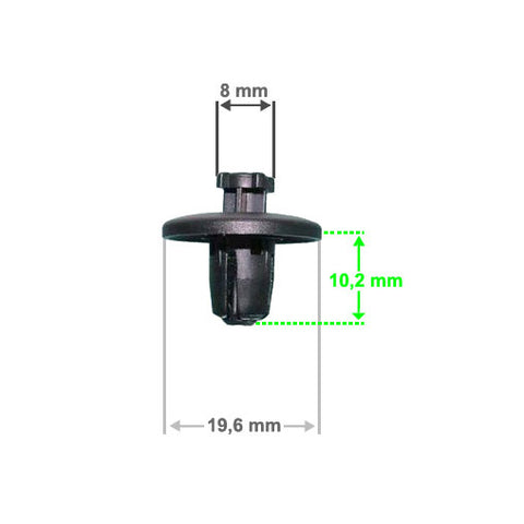 Drucknieten Türverkleidung Citroen: C3, C4, Picasso, C5 I, C5 II, C8; Peugeot: 307, 406, 607, 807