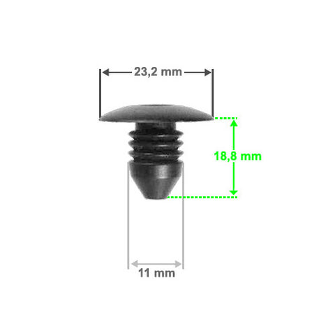 Drucknieten Türverkleidung VW Golf III, Polo, T4, Vento